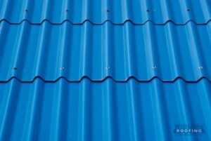 Blue Metal Roof Panel