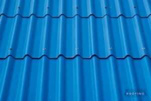 Blue Metal Roof Panel