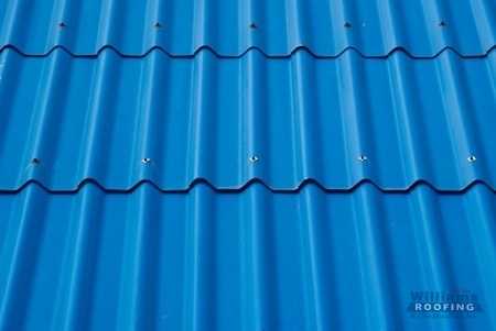 Blue Metal Roof Panel