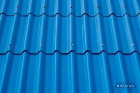 Blue Metal Roof Panel