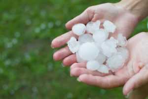 hail damage to a roof